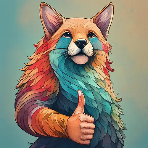 A close up of a colorful fox free wallpaper download