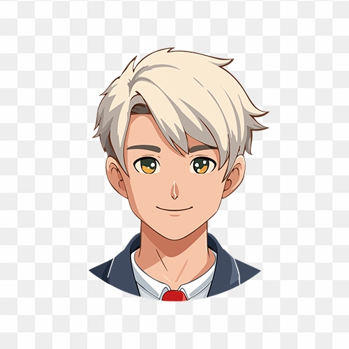 Anime Character Face Illustration Free Transparent PNG