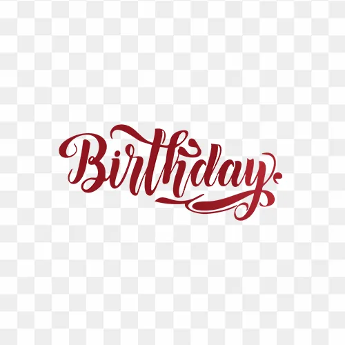Beautiful Birthday Text Free PNG Images