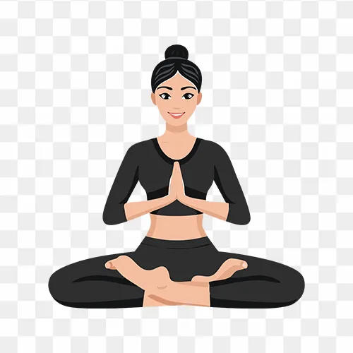 Beautiful Yoga Posture Free Transparent PNG Image