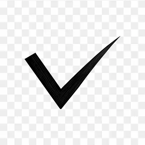 Black Check Mark free transparent png
