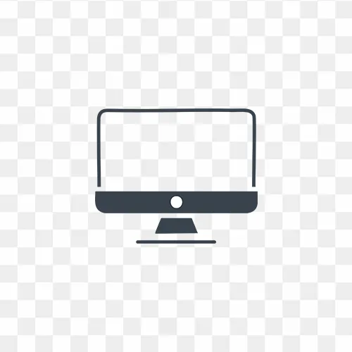 Black Color Computer icon free HD png image