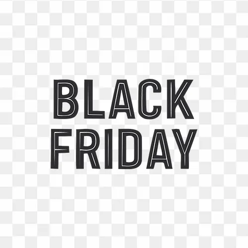 Simple Black Friday PNG