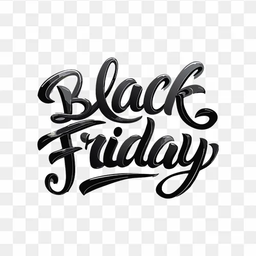 Stylish Black Friday PNG