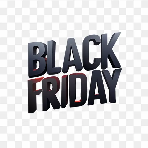 Black Friday text PNG
