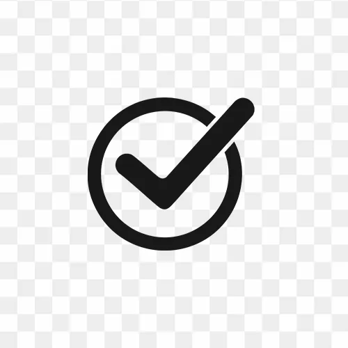 Black Tick Mark free transparent png images