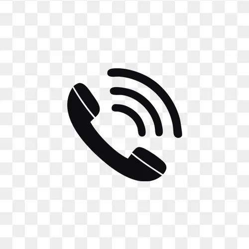 Call Icon Black PNG Design Images