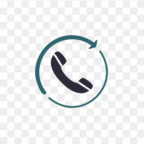 Call Icon With Circle arrow design free png