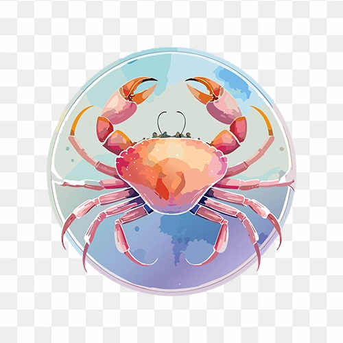 Cancer symbol water colour Free Transparent PNG Images