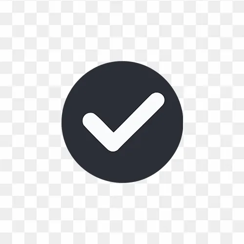 Check mark black icon free transparent PNG images