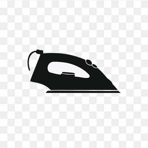 Flat Iron Icon PNG, Laundry Symbol, Steam Iron Graphic