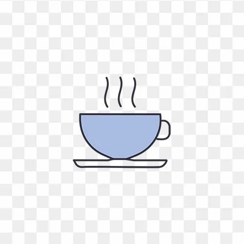 coffee cup vector flat png image