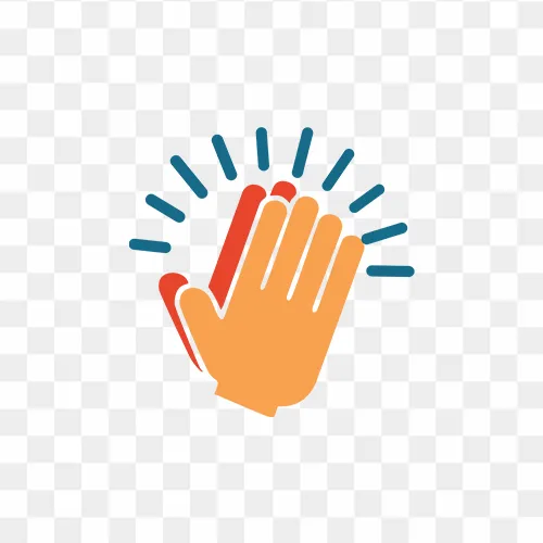 Congratulations clapping hands emoji icon free PNG