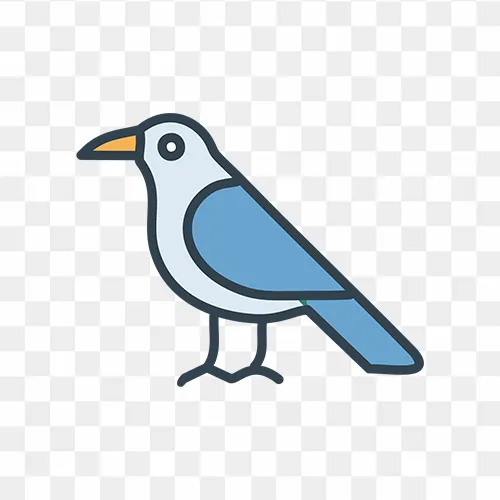 Crow free icon lineal colour download free PNG images