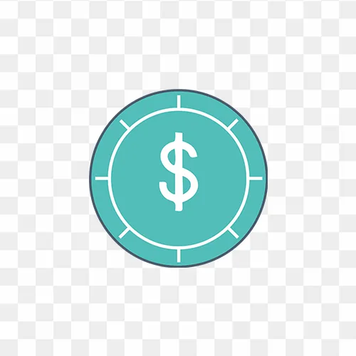 Dollar Coins Icon Free PNG Images