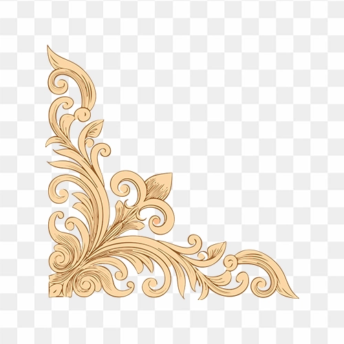 Download Golden Corner Design Free PNG Image