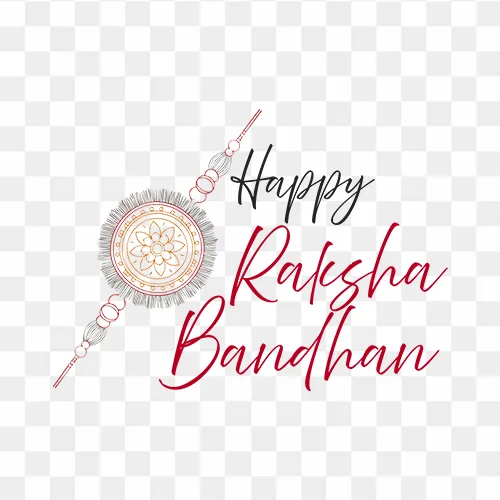 Download Happy Raksha Bandhan Free PNG Text