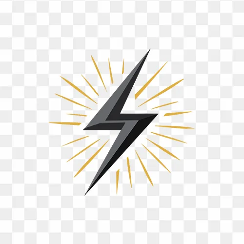 electric lightning bolt transparent PNG image