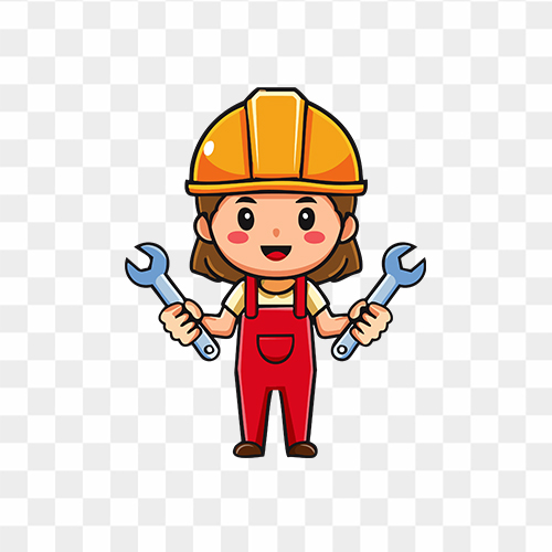 Electrician labour day character free PNG images
