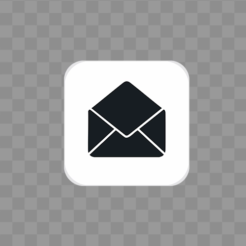 Email icon with white box free transparent PNG