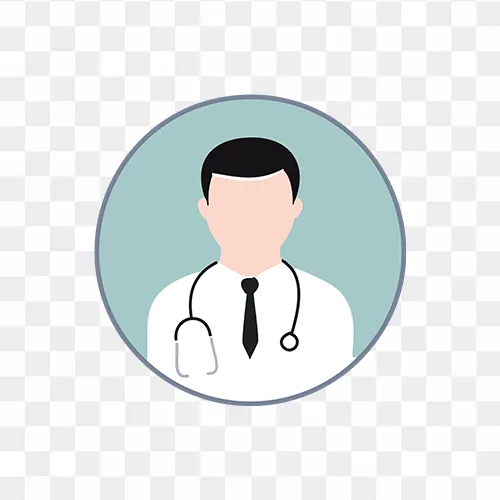 Faceless Doctor icon in White Coat with Stethoscope free PNG images