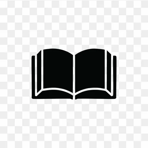 Flat vector book icon PNG free transparent image