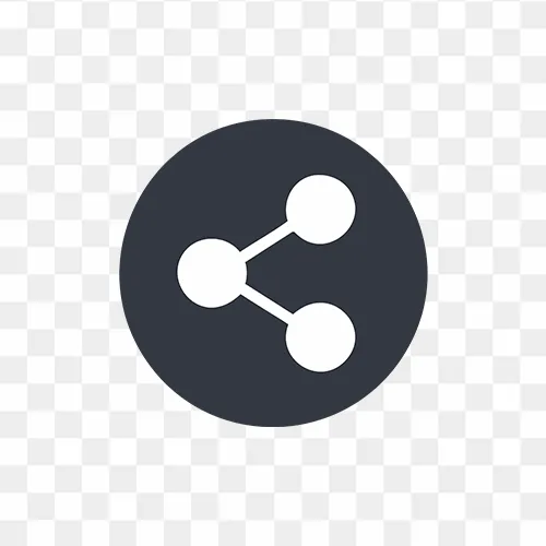 Flat Share icon PNG transparent