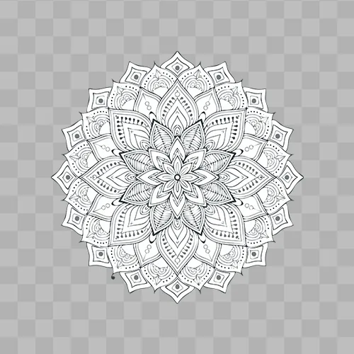 Flower Pattern Of Mandala Free Transparent PNG