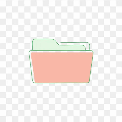 Folder icon isolated on transparent background