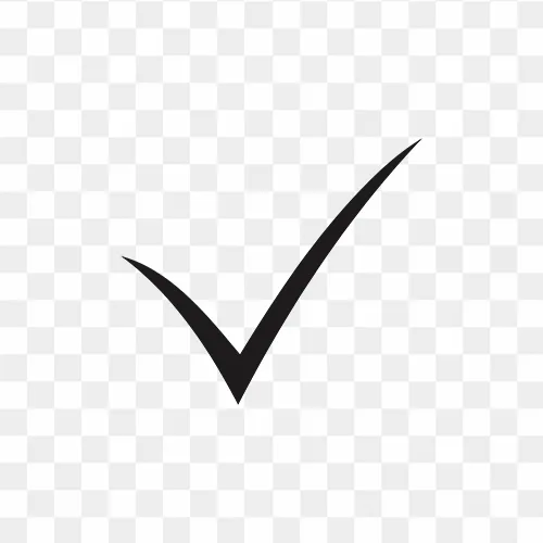 free black check mark PNG images