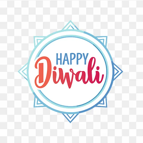 Bright and colorful Diwali celebration art with decorative elements