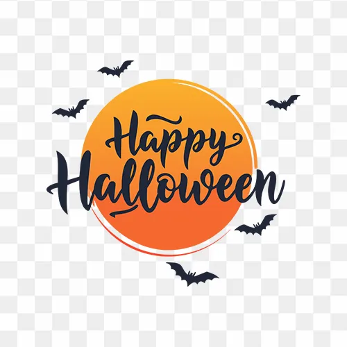 Free Happy Halloween Calligraphy PNG, transparent, spooky font