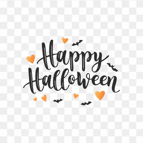 Free Happy Halloween Clipart PNG, artistic, hand-drawn