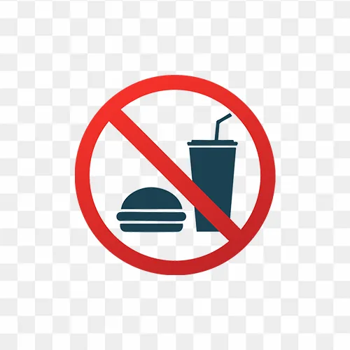 Free PNG Icon of Do Not Eat Drink Sign