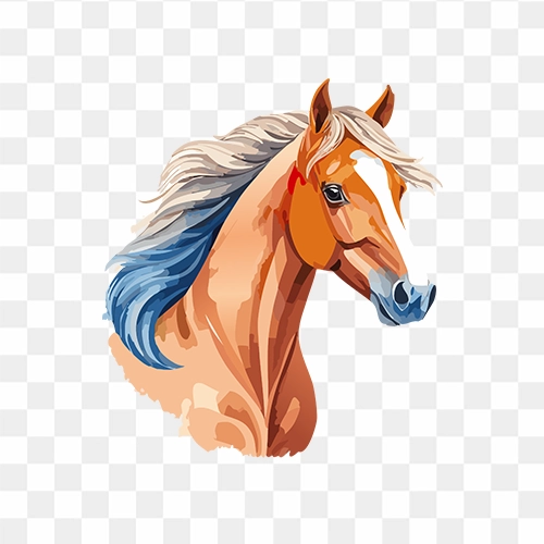 High-Quality Horse Face PNG Transparent Free