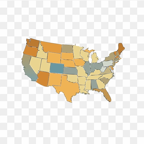 United States Map PNG