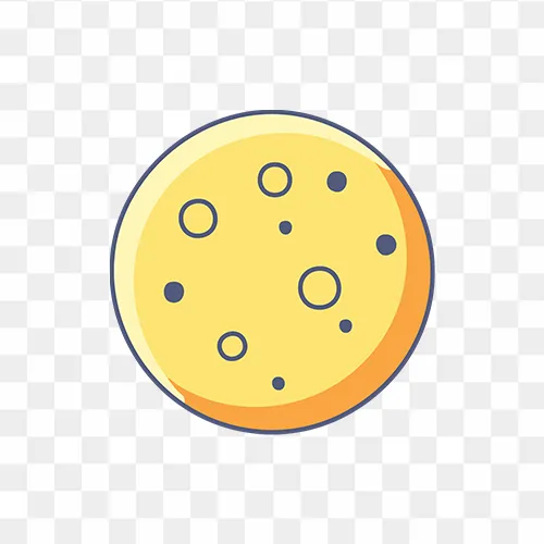 Full moon Generic Outline Color icon PNG images