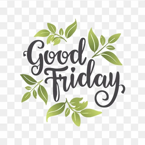 Good Friday Free Calligraphy Text PNG Images