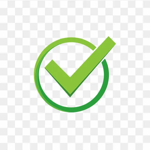 Green Circle Check Mark icon free PNG images