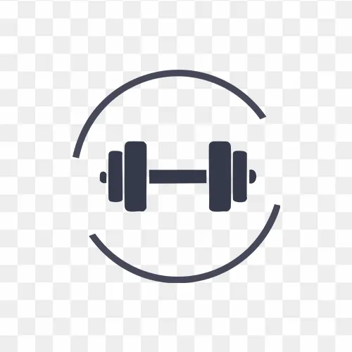 Gym dumbbell flat icon free PNG images