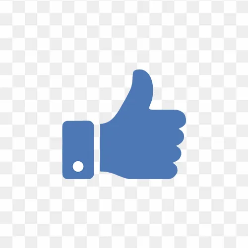 Hand thumbs up like icon PNG free