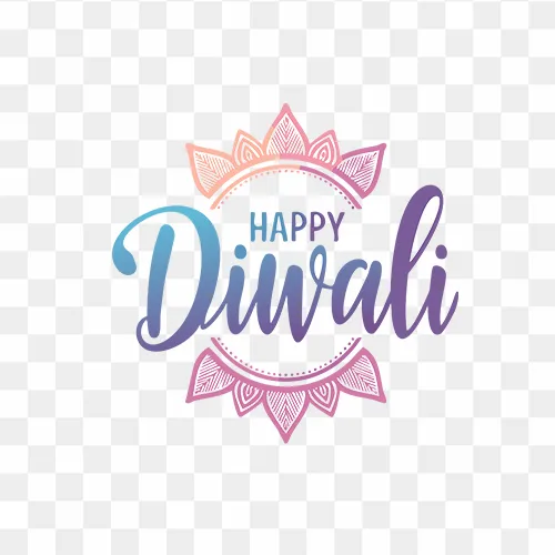 Collection of Diwali festival PNG elements and symbols