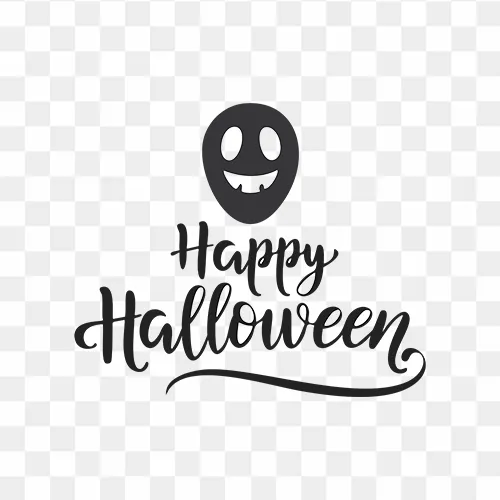 Happy Halloween Ghost Illustration PNG, cartoon ghost, festive, halloween illustration