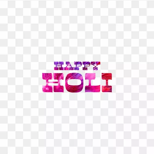 Bright and joyful Happy Holi text PNG design