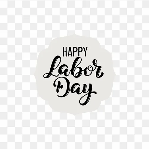 Happy Labor Day PNG Design