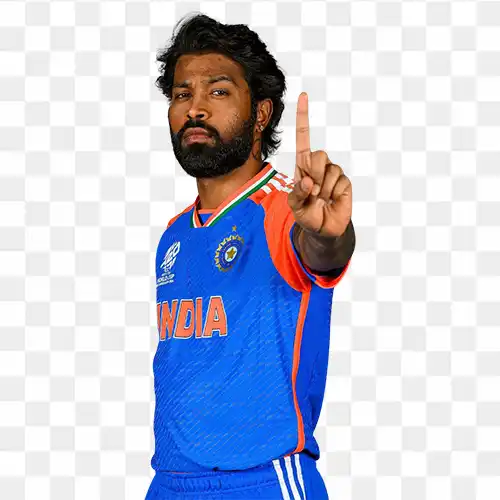 Hardik Pandya Indian cricketer free Hd transparent Png photo