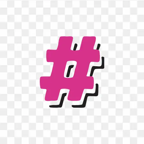 Hashtag graphics PNG – free transparent hashtag icons for social media, marketing, and digital design