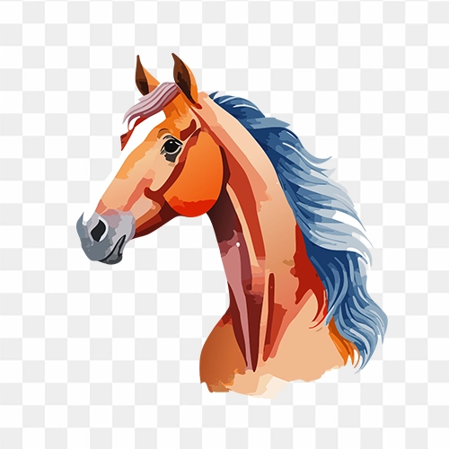 Horse face PNG image with transparent background free download