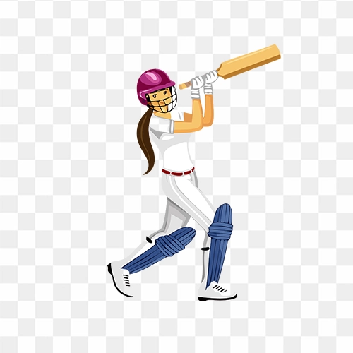 Illustration Of Cricket Player free PNG Images