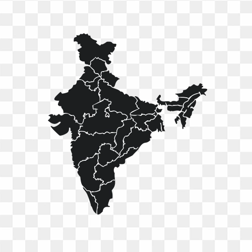 India map free silhouette png images